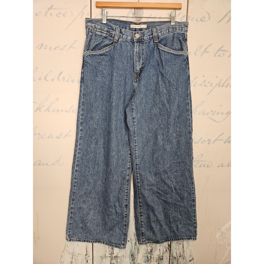 Levi's '94 Baggy Wide Leg Jeans 30 Blue Medium Wash Mid Rise Denim